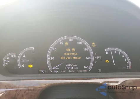 2013 Mercedes-Benz S 550 4Matic z USA, uszkodzony, nr VIN WDDNG9EB9DA518985